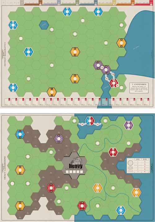 Age of Steam Deluxe Expansion: Detroit Bankruptcy & Heavy Cardboard Maps thumbnail