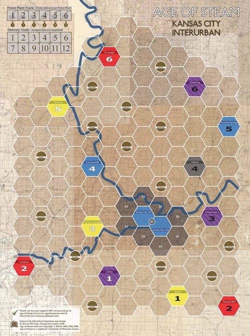 Age of Steam Expansion: Kansas City Interurban thumbnail