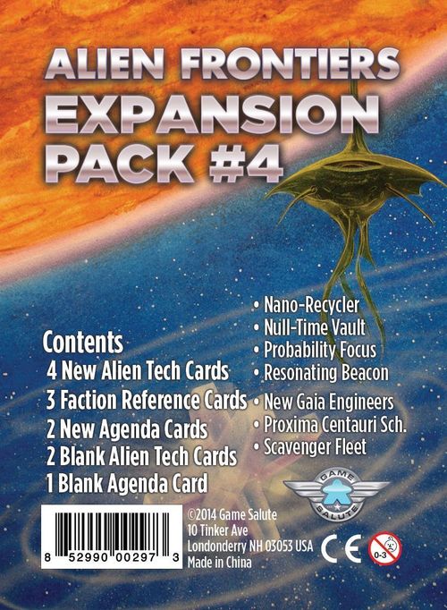 Alien Frontiers: Expansion Pack #4 thumbnail