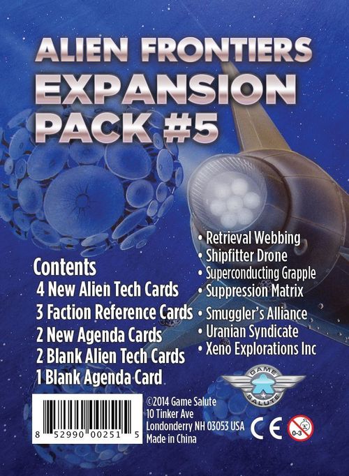 Alien Frontiers: Expansion Pack #5 thumbnail
