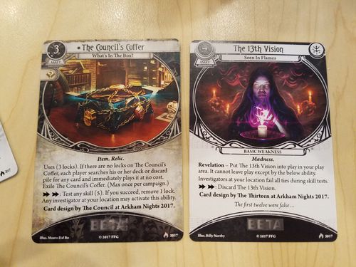 Arkham Horror: The Card Game – Beta Cards from Arkham Night 2017 thumbnail
