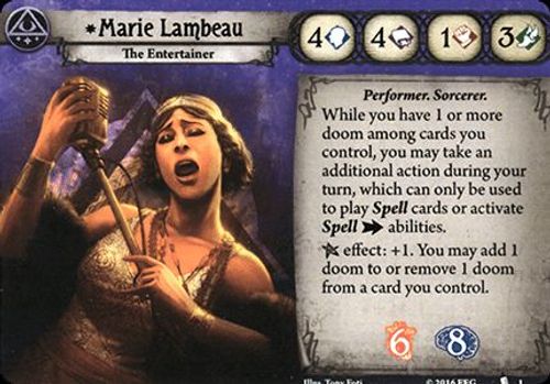 Arkham Horror: The Card Game – Marie Lambeau Promo Cards thumbnail