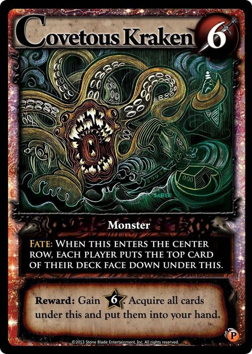 Ascension: Darkness Unleashed – Covetous Kraken Promo Card thumbnail