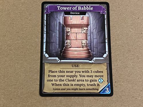 Clank!: Tower of Babble Promo Card thumbnail