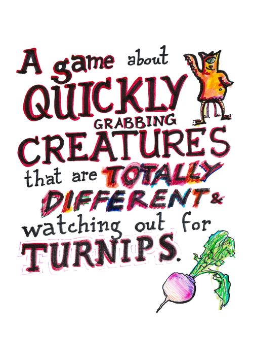 A game about quickly grabbing creatures that are totally different, and watching out for turnips. thumbnail