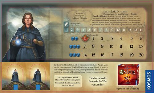 Die Legenden von Andor: Wassermagierin Heldentableau thumbnail