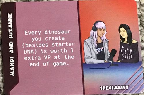 Dinosaur Island:  Dice Tower – Mandi and Suzanne Promo Card thumbnail