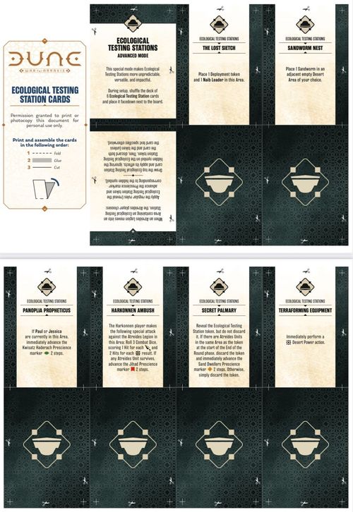 Dune: War for Arrakis – Ecological Testing Station Cards thumbnail