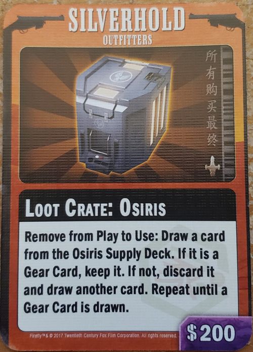 Firefly: The Game – Loot Crate: Osiris Promo Card thumbnail