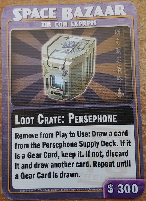 Firefly: The Game – Loot Crate: Persephone Promo Card thumbnail