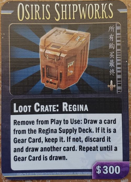 Firefly: The Game – Loot Crate: Regina Promo Card thumbnail