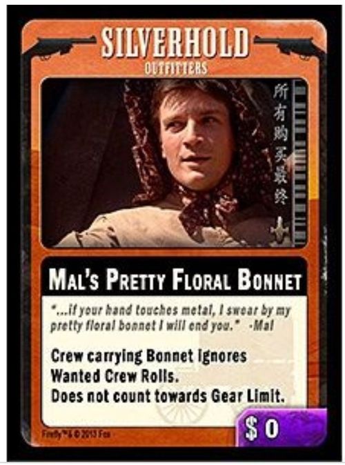 Firefly: The Game – Mal's Pretty Floral Bonnet Promo Card thumbnail