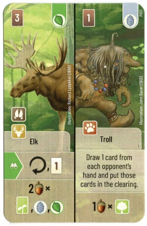 Forest Shuffle: Elk / Troll Promo Card thumbnail