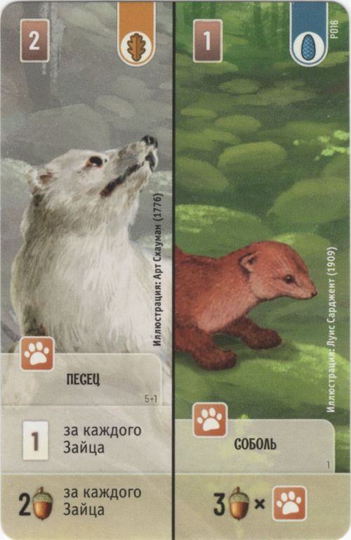 Forest Shuffle: Песец / Соболь Promo Card thumbnail