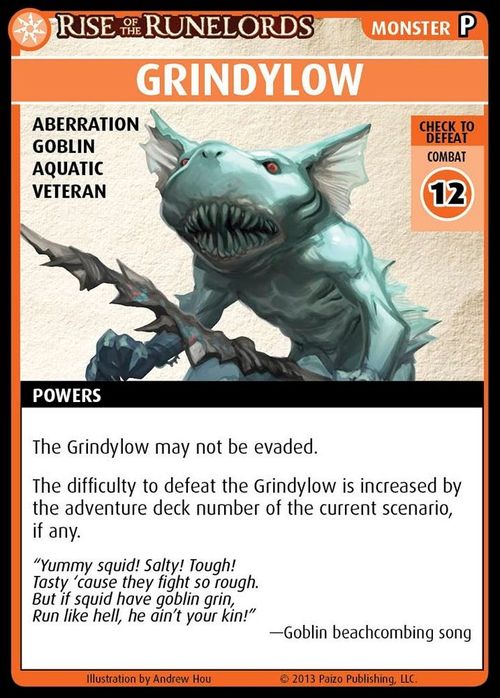 Pathfinder Adventure Card Game: Rise of the Runelords – "Grindylow" Promo Card thumbnail