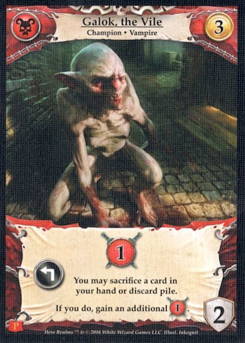 Hero Realms: Galok, the Vile Promo Card thumbnail