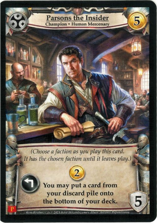Hero Realms: Parsons the Insider Promo Card thumbnail