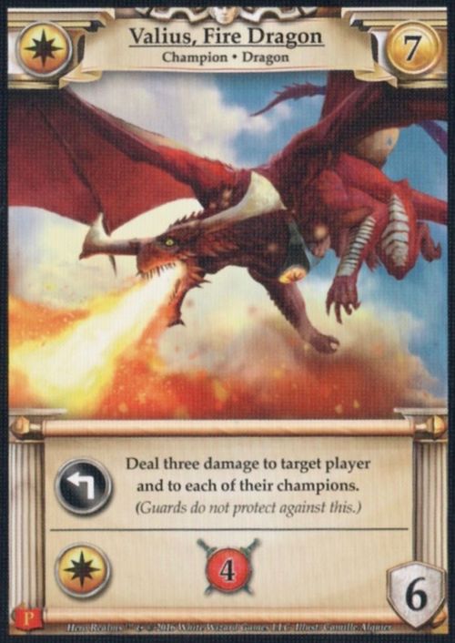 Hero Realms: Valius, Fire Dragon Promo Card thumbnail