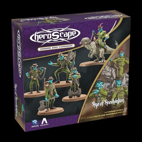 Heroscape: Chain Gruts & Ramosaur Rider Common Army Expansion thumbnail