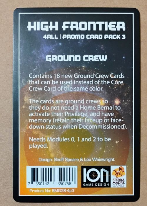 High Frontier 4 All: Promo Pack 3 – Crew thumbnail