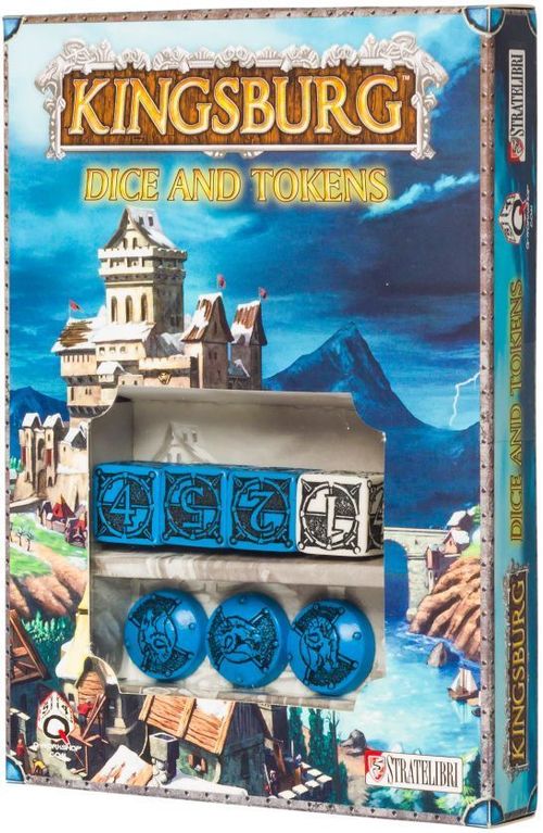 Kingsburg: Dice and Tokens (Blue) thumbnail