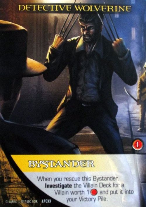 Legendary: A Marvel Deck Building Game – Promo Card Detective Wolverine Bystander thumbnail