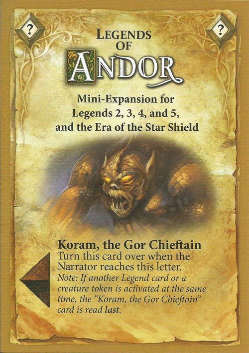 Legends of Andor: Koram, the Gor Chieftain thumbnail