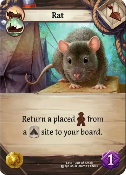Lost Ruins of Arnak: Rat Promo Card thumbnail
