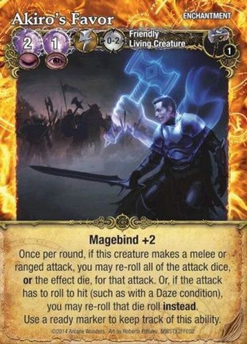 Mage Wars: Akiro's Favor Promo Card thumbnail