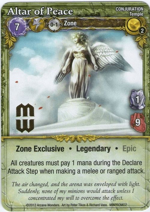 Mage Wars: Altar of Peace Promo Card thumbnail