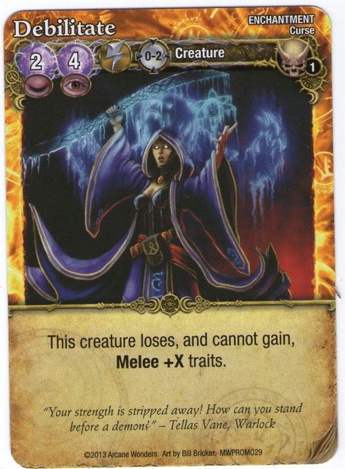 Mage Wars: Debilitate Promo Card thumbnail