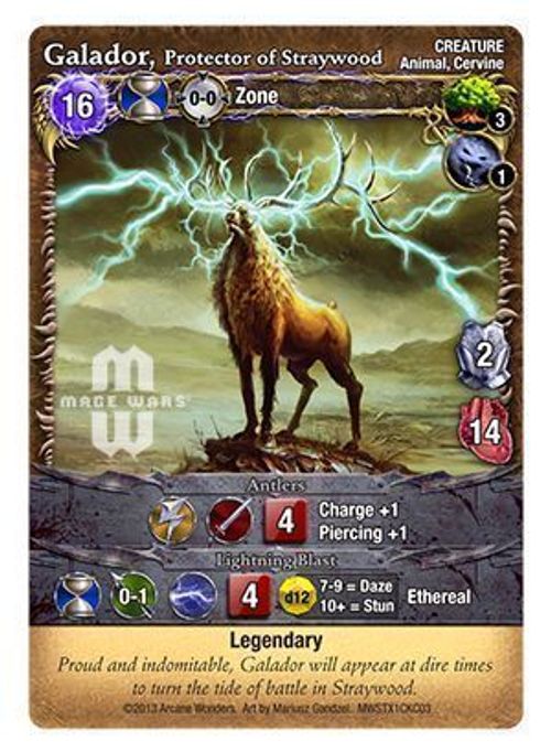 Mage Wars: Galador, Protector of Straywood Promo Card thumbnail