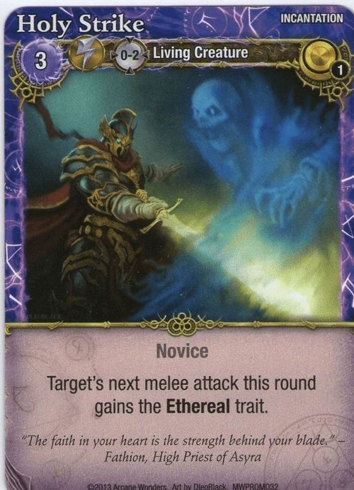 Mage Wars: Holy Strike Promo Card thumbnail