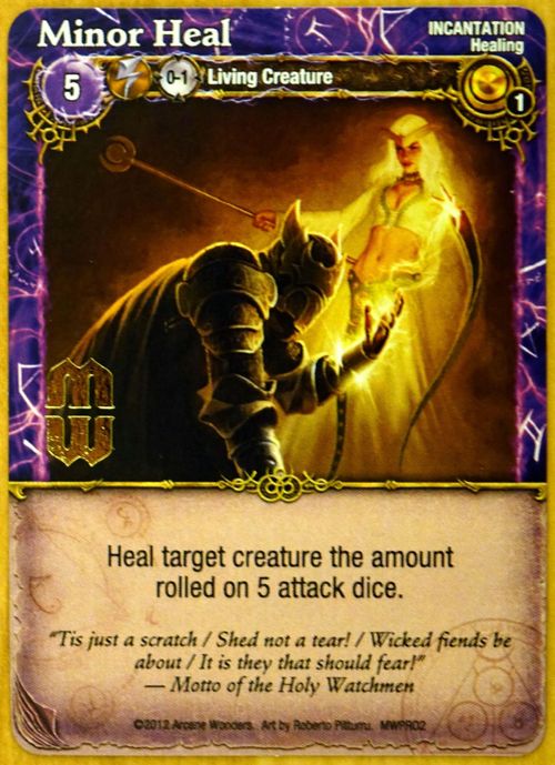 Mage Wars: Minor Heal Promo Card thumbnail