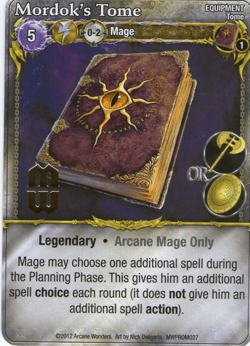 Mage Wars: Mordok's Tome Promo Card thumbnail