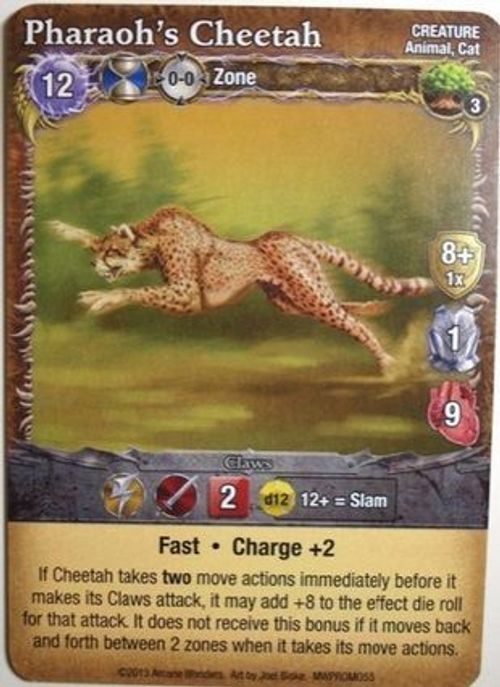 Mage Wars: Pharaoh's Cheetah Promo Card thumbnail