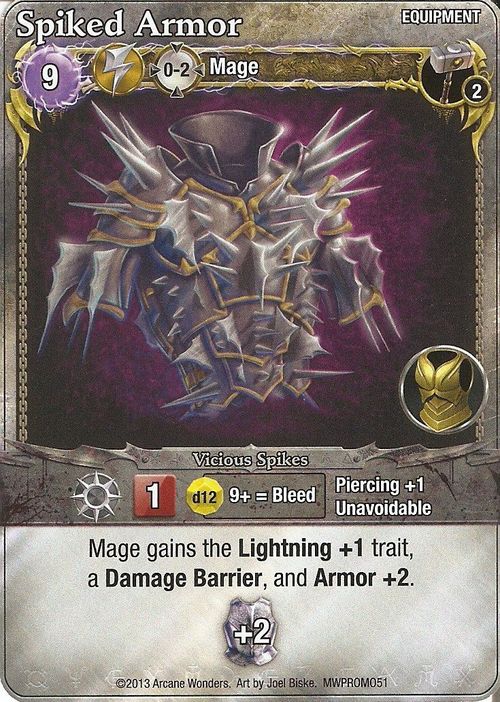Mage Wars: Spiked Armor Promo Card thumbnail