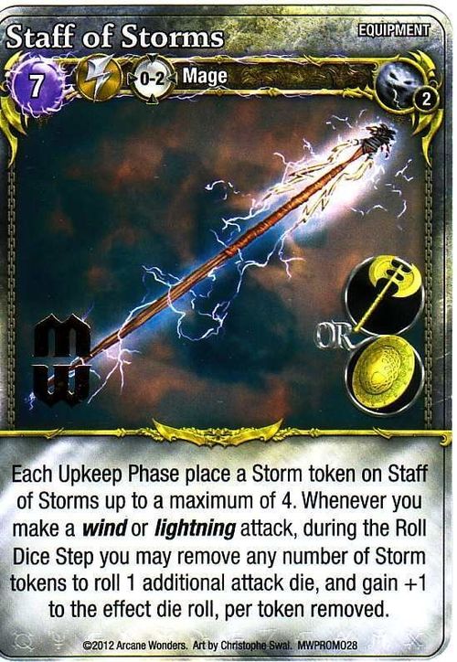 Mage Wars: Staff of Storms Promo Card thumbnail