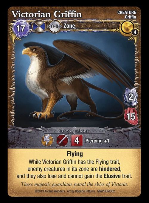 Mage Wars: Victorian Griffin Promo Card thumbnail