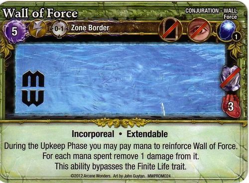Mage Wars: Wall of Force Promo Card thumbnail