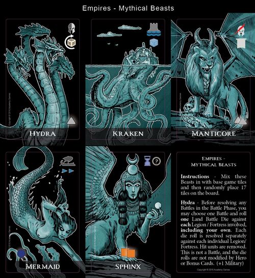Mare Nostrum: Empires – Mythical Beasts Expansion Tiles thumbnail