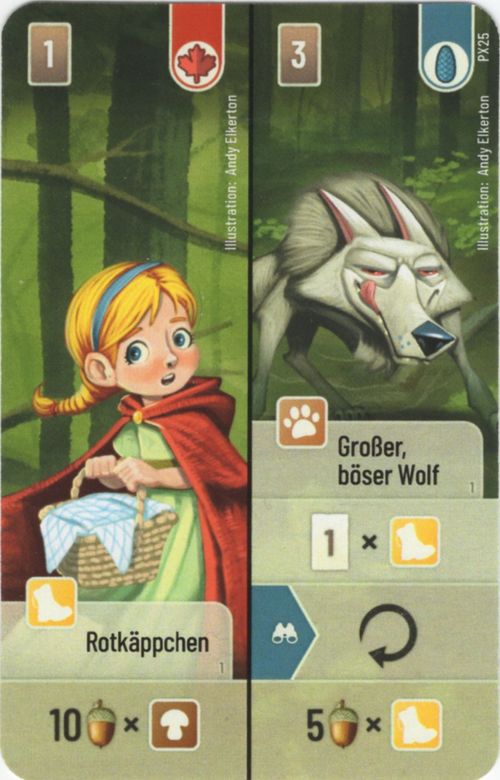 Mischwald: Rotkäppchen / Großer, böser Wolf Promo Card thumbnail