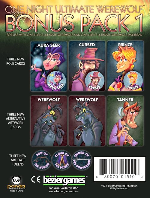 One Night Ultimate Werewolf: Bonus Pack 1 thumbnail