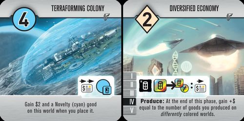 Roll for the Galaxy: Terraforming Colony/Diversified Economy Promo Tile thumbnail