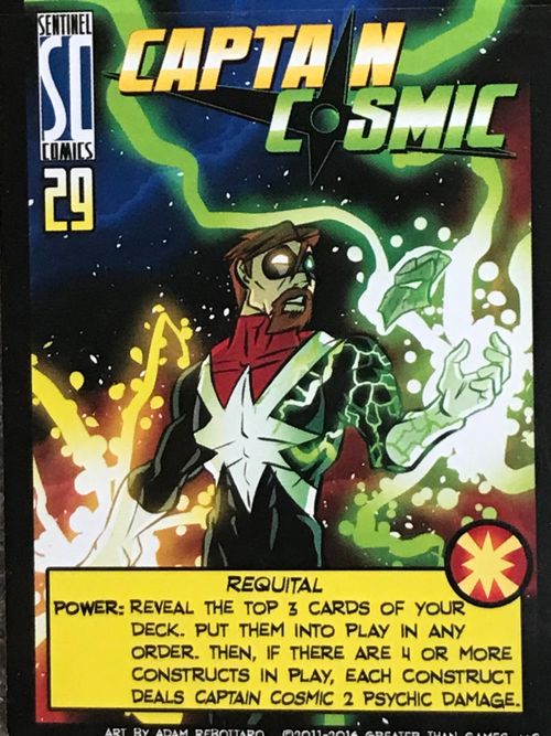 Sentinels of the Multiverse: Captain Cosmic Promo Card thumbnail