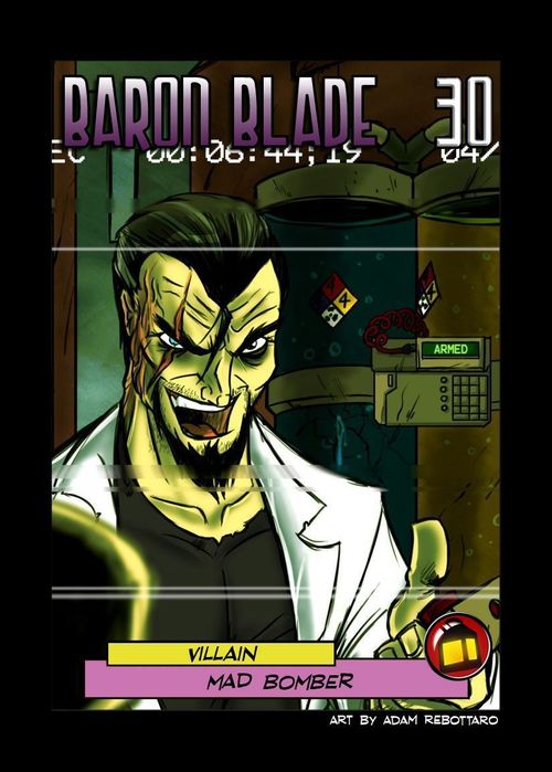 Sentinels of the Multiverse: Mad Bomber Blade Villain Promo Card thumbnail