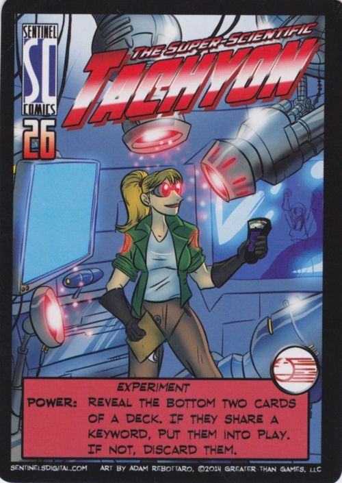 Sentinels of the Multiverse: The Super Scientific Tachyon Promo Card thumbnail