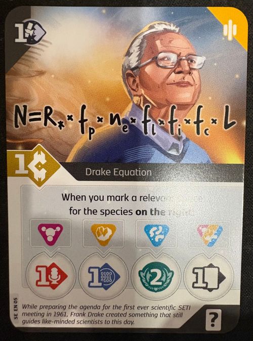 SETI: Search for Extraterrestrial Intelligence – Drake Equation Promo Card thumbnail