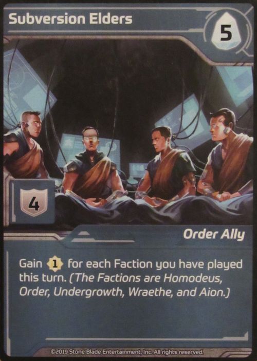 Shards of Infinity: Subversion Elders Promo Card thumbnail
