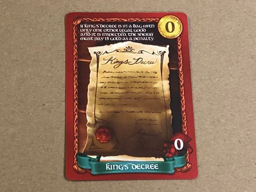 Sheriff of Nottingham: King's Decree Promo Card thumbnail